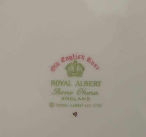 ROYAL ALBERT TRIO - "OLD ENGLISH ROSE"  - 2 AVAILABLE