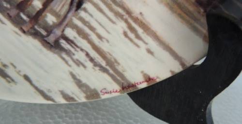 SPODE PLATE THE NOBLE HORSE CHRISTMAS COLLECTION - "NEW YEAR'S DAY" BOXED WITH COA