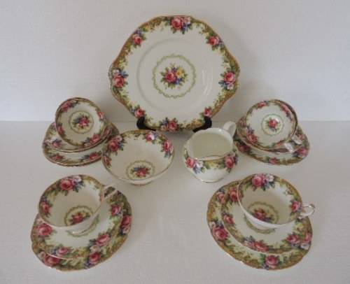 PARAGON 21 PIECE TEA SET - "TAPESTRY ROSE" , clearance sale