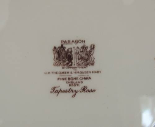 PARAGON 21 PIECE TEA SET - "TAPESTRY ROSE" , clearance sale