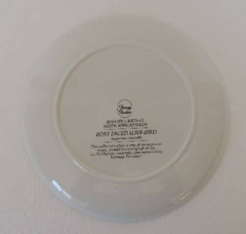 HERITAGE COLLECTION BEAUTIFUL BIRDS OF SOUTH AFRICA'S WILDS - ROSY FACED LOVE-BIRD