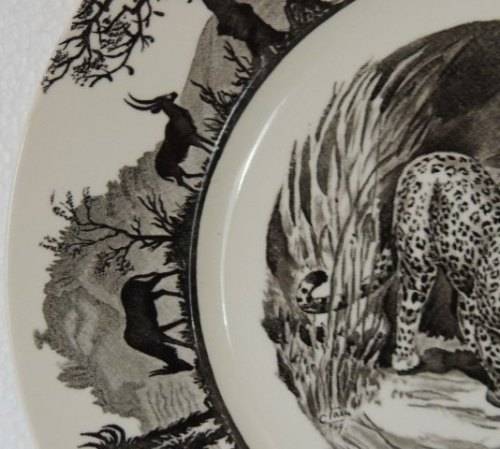 WEDGWOOD KRUGER NATIONAL PARK "LEOPARD" PLATE