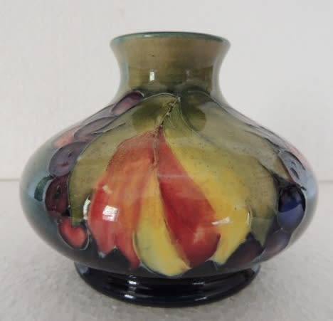 MOORCROFT LEAF AND BERRY VASE - reserved for DebTuc