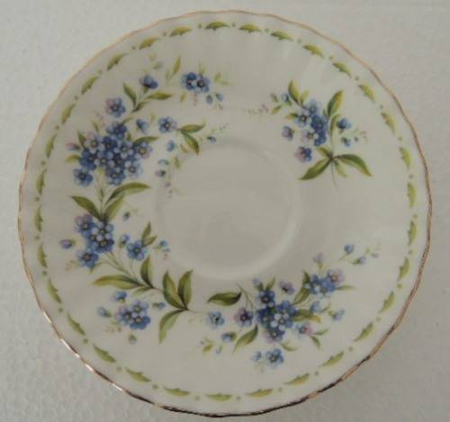 ROYAL ALBERT FLOWER OF THE MONTH TRIO - "JULY" FORGET-ME-NOT
