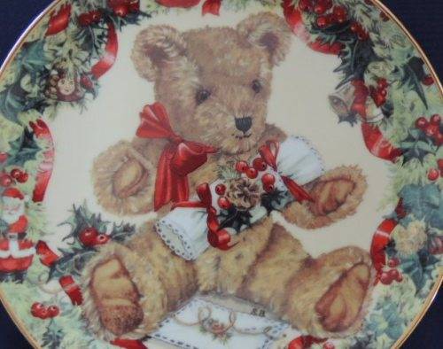 Franklin Mint Heirloom Plate - `TEDDY`S FIRST CHRISTMAS` (Price reduced)