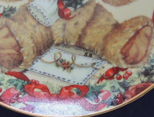 Franklin Mint Heirloom Plate - `TEDDY`S FIRST CHRISTMAS` (Price reduced)