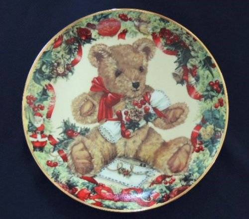 Franklin Mint Heirloom Plate - `TEDDY`S FIRST CHRISTMAS` (Price reduced)
