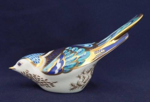 Royal Crown Derby Paperweight - Mountain Bluebird