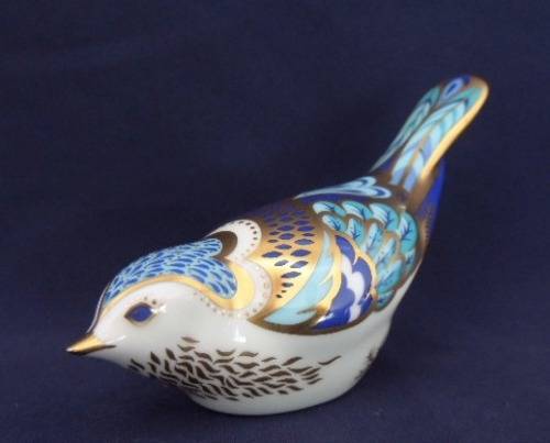 Royal Crown Derby Paperweight - Mountain Bluebird