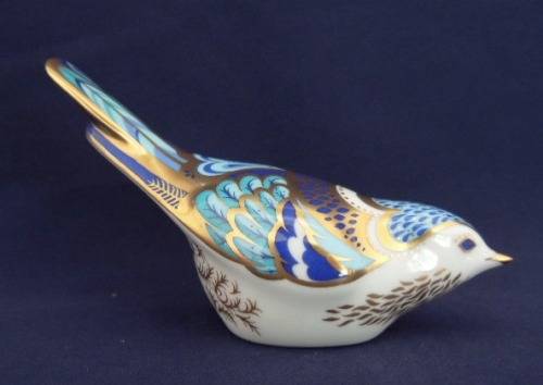 Royal Crown Derby Paperweight - Mountain Bluebird