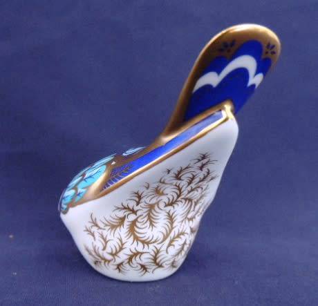 Royal Crown Derby Paperweight - Mountain Bluebird