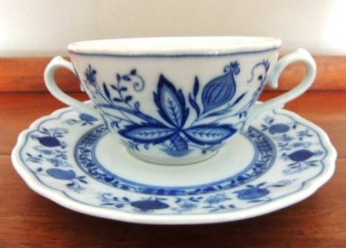 Zwiebelmuster Blue Onion Soup Coupe