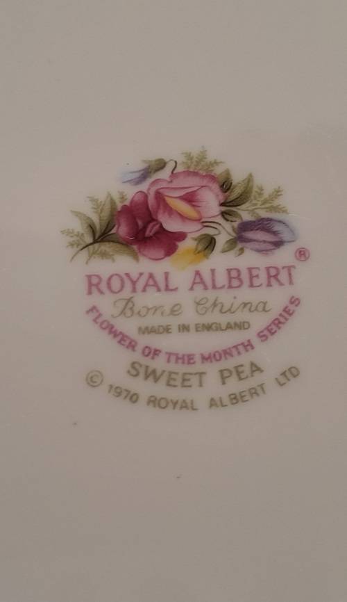 Royal Albert Flower of the Month Side Plate - April