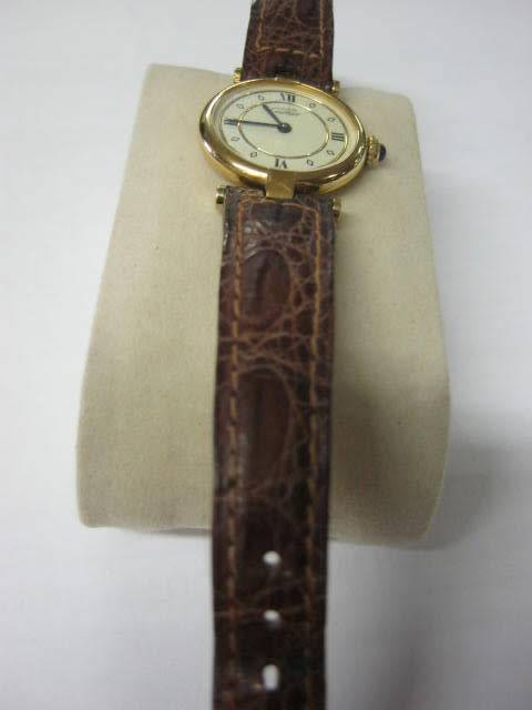 CARTIER VERMEIL LADIES GOLD PLATED WATCH
