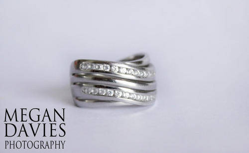 Silver 925 dress ring with zirconias