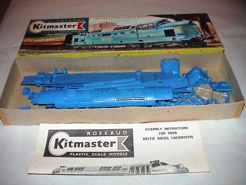 ROSEBUD KITMASTER PLASTIC SCALE MODELS ENGLISH ELECTRIC DELTIC DIESEL LOCOMOTIVE HO/OO GAUGE