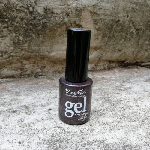 Professional UV Gel Polish Color 10ml - DARK BROWN WITH SHIMMER 100