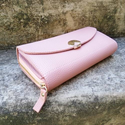 LADIES WALLET / PURSE - LIGHT PINK (LARGE)