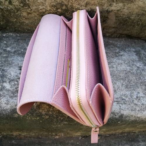 LADIES WALLET / PURSE - LIGHT PINK (LARGE)