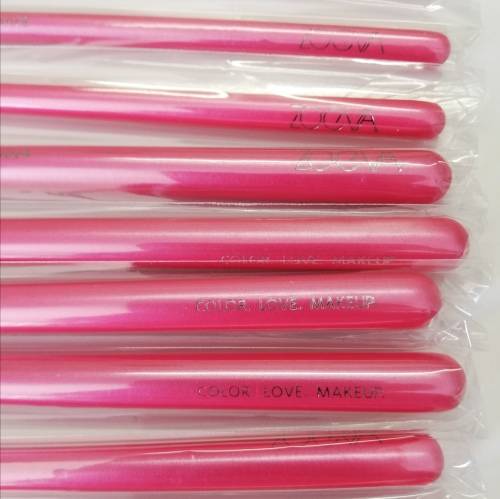 ZOEVA 13pc MAKEUP BRUSH SET IN BAG - BRONZE and PINK