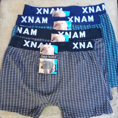 MENS TRUNKS - 4 PAIRS GREY  TURQUOISE XXL (Pls read description for sizing info)