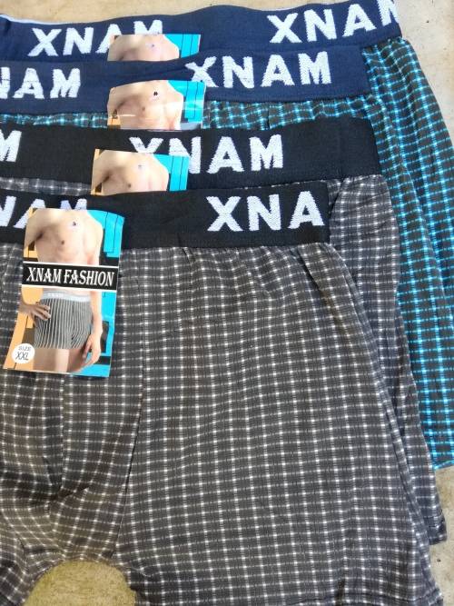 MENS TRUNKS - 4 PAIRS GREY  TURQUOISE XXL (Pls read description for sizing info)