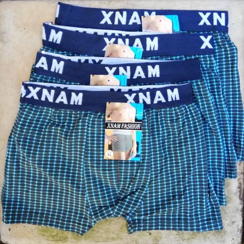 MENS TRUNKS - 4 PAIRS TURQUOISE XL (Pls read description for sizing info)