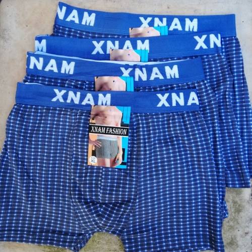 MENS TRUNKS - 4 PAIRS BLUE XL (Pls read description for sizing info)