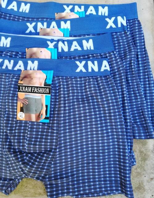 MENS TRUNKS - 4 PAIRS BLUE XL (Pls read description for sizing info)