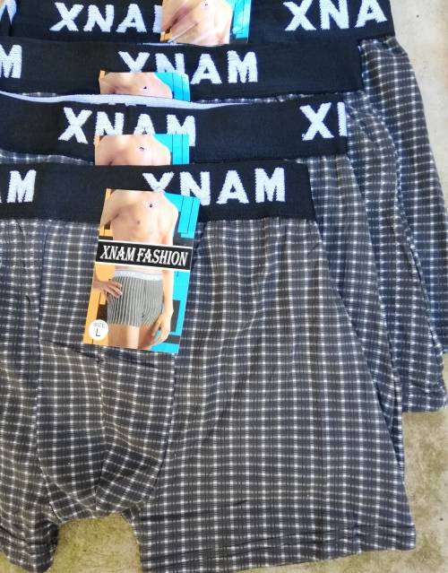 MENS TRUNKS - 4 PAIRS GREY L (Pls read description for sizing info)