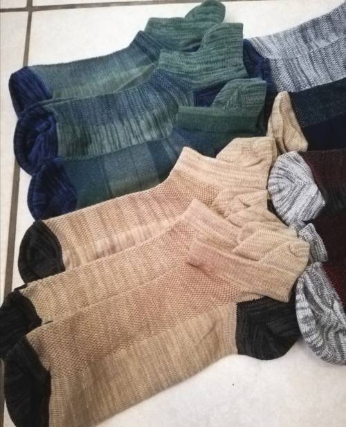 MENS REINFORCED ANKLE SOCKS - 12 PAIRS MOTTEE ZCONIA