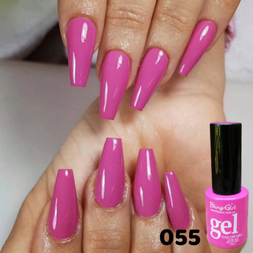 UV Soak Off Gel Color 10ml - Hot Pink 055