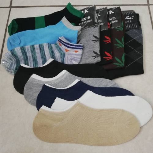 MENS SOCKS - 12 PAIRS MIXED (2 PACKS AVAILABLE)