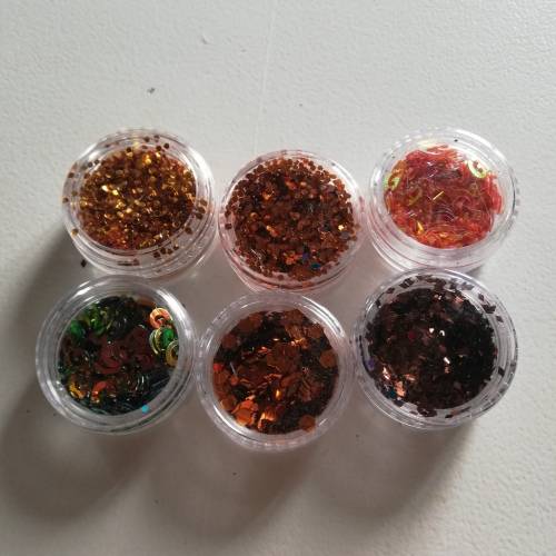 PACK OF 6 x TUBS NAIL ART #9