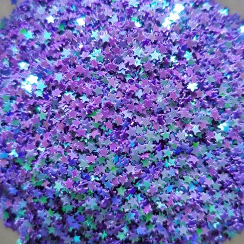 STAR SHAPED NAIL ART 5ml - PURPLE S1