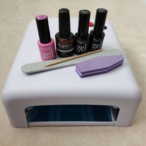 STARTER GEL NAIL KIT - WITH 36W UV LAMP