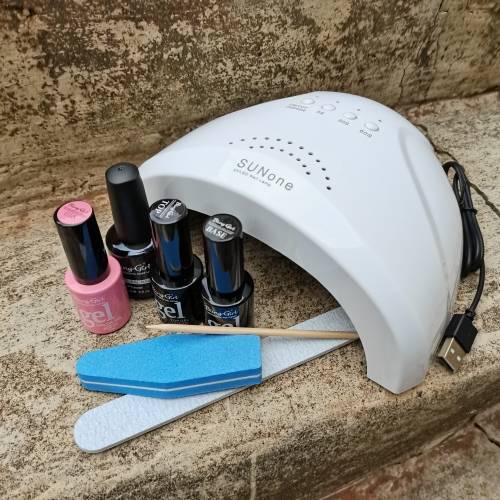 STARTER GEL NAIL KIT - 48w SUNone UV LED LAMP