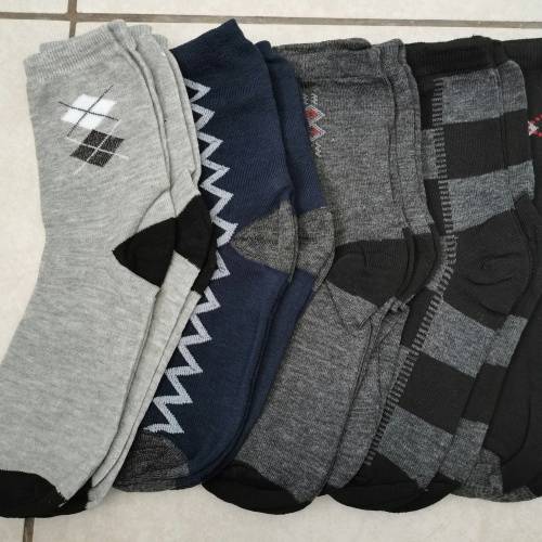 MENS CREW SPORT SOCKS - 12 PAIRS MIXED