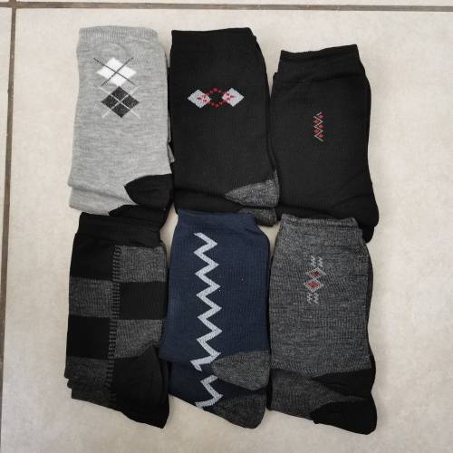MENS CREW SPORT SOCKS - 12 PAIRS MIXED