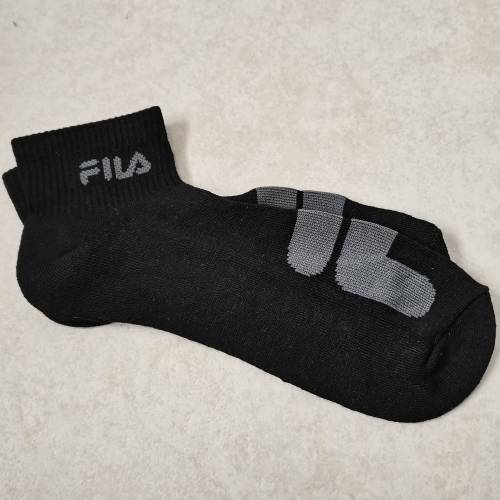 1 PAIR MENS CUSHIONED ANKLE SOCKS - FILA
