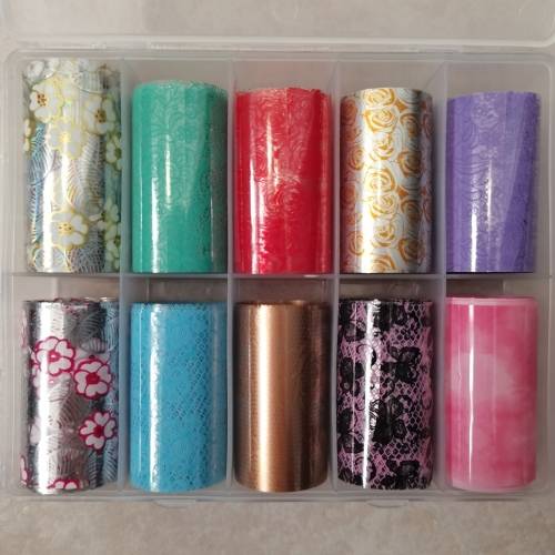 NAIL FOILS PACK OF 10 DIFFERENT PRINTS (11)