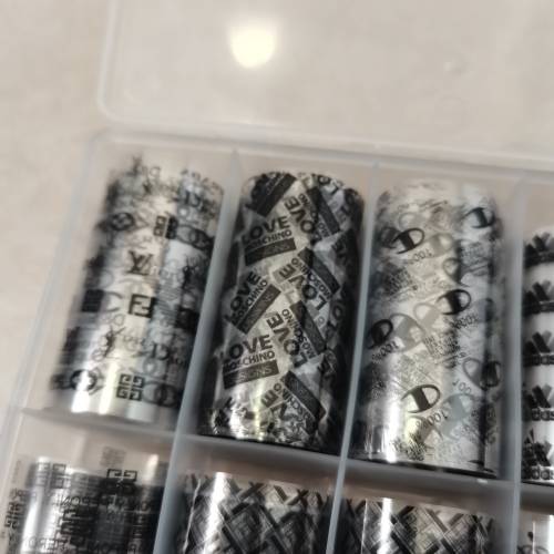 NAIL FOILS BRAND NAMES PACK OF 10 DIFFERENT PRINTS (1)
