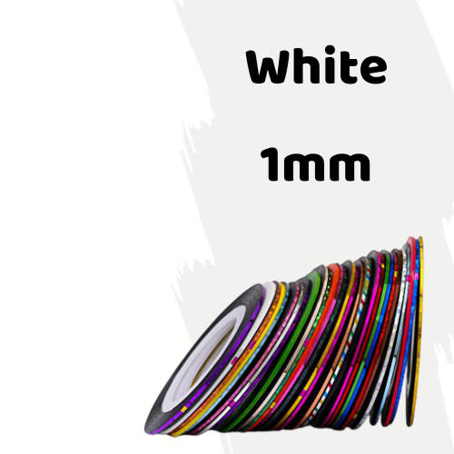 Roll of Nail Striping Tape - WHITE 008