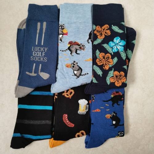 6 PAIRS MENS MIDCALF COTTON SOCKS