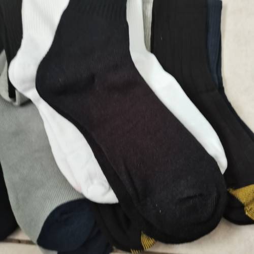 12 PAIRS OF MENS THICK COTTON WORK BOOT SOCKS