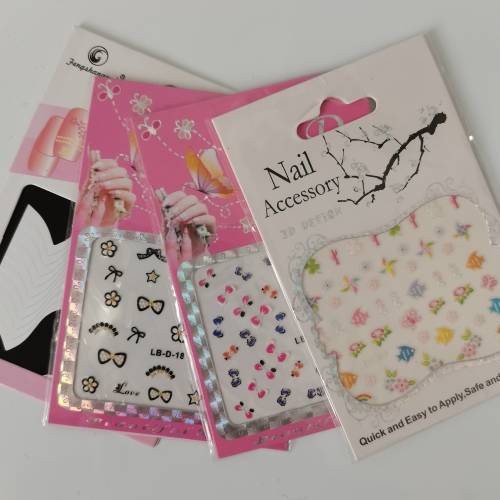 4 PACK NAIL STICKERS  ASSORTED #14