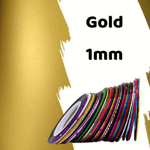 Roll of Nail Striping Tape - GOLD 012