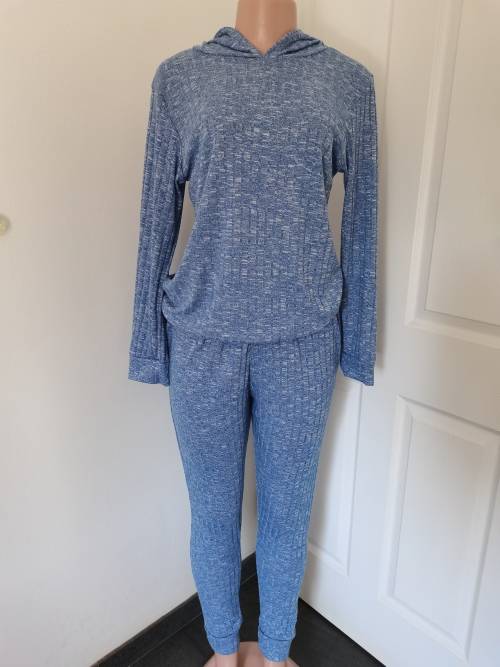 LADIES BLUE HOODIE 2 PIECE (M) BRAND NEW