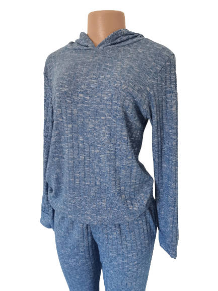 LADIES BLUE HOODIE 2 PIECE (M) BRAND NEW