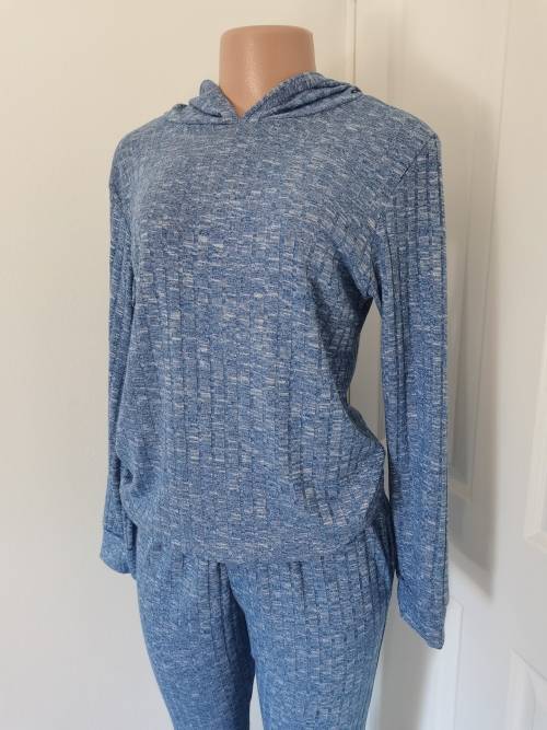 LADIES BLUE HOODIE 2 PIECE (M) BRAND NEW